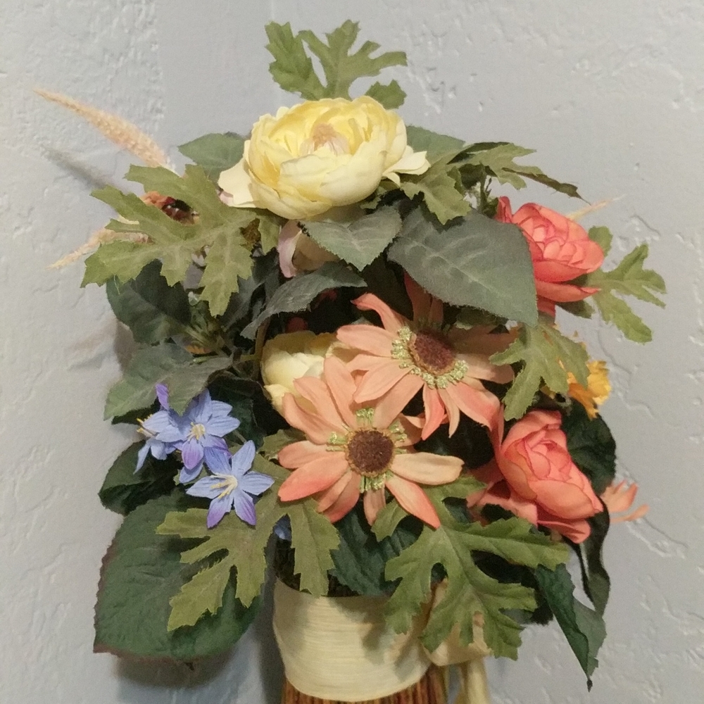 Spring Flower Bouquet with Yellow Ribbon - Picture 7 of 16